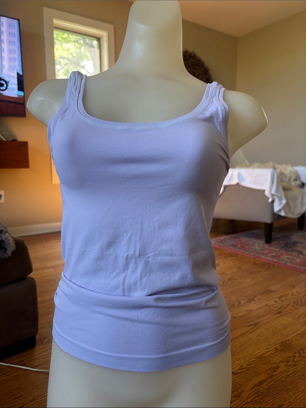 Soma Lavender Scoop Neck Tank Top size M